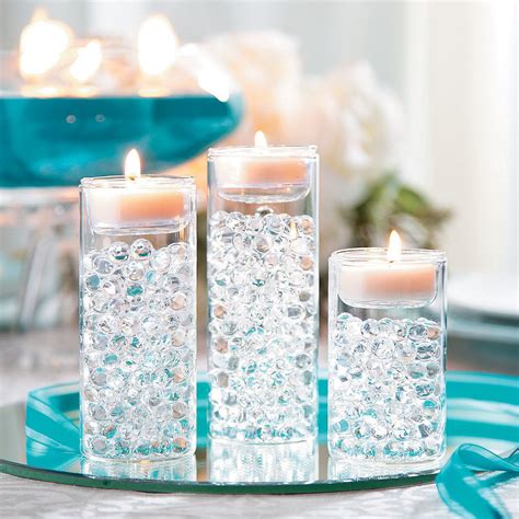 You can purchase our Notchis Water Gels. . Floating beads for centerpieces